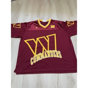 NFL Team Apparel Starter Washington Commanders Blank Jersey Red Men's 3XL